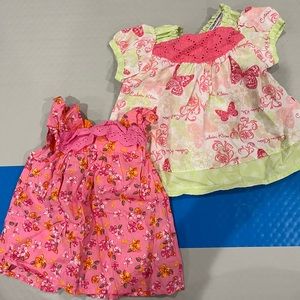Girls 12 months tops - lot of 2